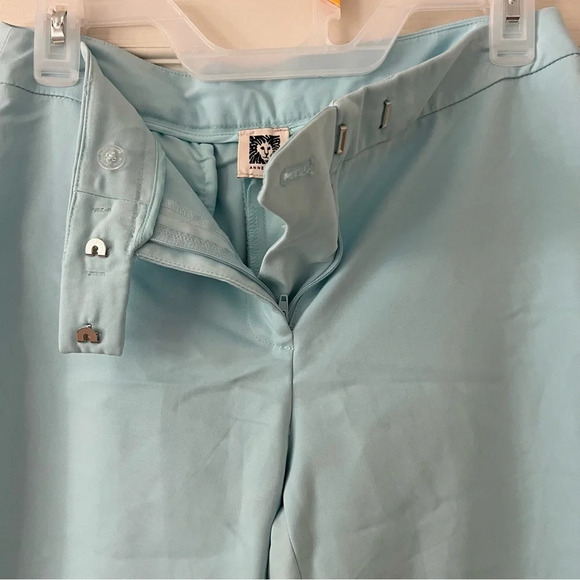 Anne Klein Women’s Light Blue High Rise Tapered Leg Career Office Trouser Pants - Picture 15 of 16
